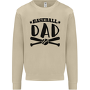 Fathers Day Baseball Dad Funny Mens Sweatshirt Jumper Sand