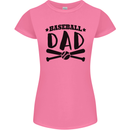 Fathers Day Baseball Dad Funny Womens Petite Cut T-Shirt Azalea