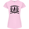 Fathers Day Baseball Dad Funny Womens Petite Cut T-Shirt Light Pink