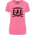 Fathers Day Baseball Dad Funny Womens Wider Cut T-Shirt Azalea