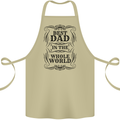 Fathers Day Best Dad in the Word Cotton Apron 100% Organic Khaki