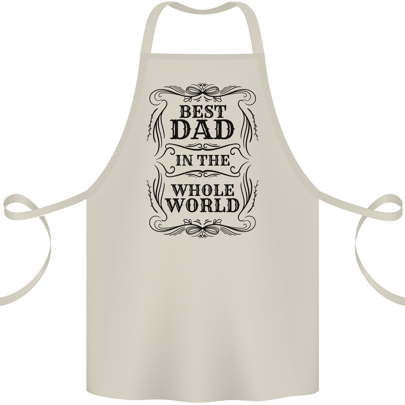 Fathers Day Best Dad in the Word Cotton Apron 100% Organic Natural