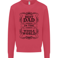 Fathers Day Best Dad in the Word Kids Sweatshirt Jumper Heliconia