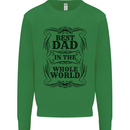 Fathers Day Best Dad in the Word Kids Sweatshirt Jumper Irish Green