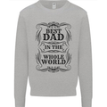 Fathers Day Best Dad in the Word Kids Sweatshirt Jumper Sports Grey