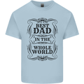Fathers Day Best Dad in the Word Kids T-Shirt Childrens Light Blue