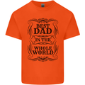 Fathers Day Best Dad in the Word Kids T-Shirt Childrens Orange