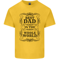 Fathers Day Best Dad in the Word Kids T-Shirt Childrens Yellow