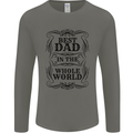 Fathers Day Best Dad in the Word Mens Long Sleeve T-Shirt Charcoal