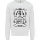 Fathers Day Best Dad in the Word Mens Sweatshirt Jumper White