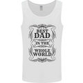 Fathers Day Best Dad in the Word Mens Vest Tank Top White