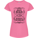 Fathers Day Best Dad in the Word Womens Petite Cut T-Shirt Azalea