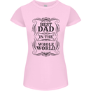 Fathers Day Best Dad in the Word Womens Petite Cut T-Shirt Light Pink