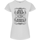 Fathers Day Best Dad in the Word Womens Petite Cut T-Shirt White