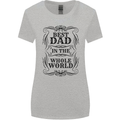 Fathers Day Best Dad in the Word Womens Wider Cut T-Shirt Sports Grey