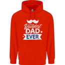 Fathers Day Daddest Dad Ever Childrens Kids Hoodie Bright Red