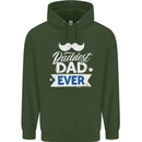 Fathers Day Daddest Dad Ever Childrens Kids Hoodie Forest Green