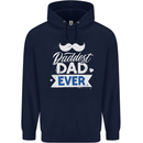 Fathers Day Daddest Dad Ever Childrens Kids Hoodie Navy Blue