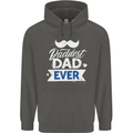 Fathers Day Daddest Dad Ever Childrens Kids Hoodie Storm Grey