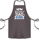 Fathers Day Daddest Dad Ever Cotton Apron 100% Organic Dark Grey