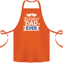 Fathers Day Daddest Dad Ever Cotton Apron 100% Organic Orange
