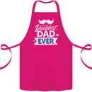 Fathers Day Daddest Dad Ever Cotton Apron 100% Organic Pink