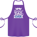 Fathers Day Daddest Dad Ever Cotton Apron 100% Organic Purple