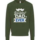 Fathers Day Daddest Dad Ever Kids Sweatshirt Jumper Forest Green