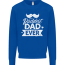 Fathers Day Daddest Dad Ever Kids Sweatshirt Jumper Royal Blue