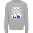 Fathers Day Daddest Dad Ever Kids Sweatshirt Jumper Sports Grey