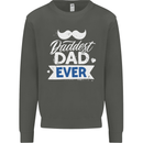 Fathers Day Daddest Dad Ever Kids Sweatshirt Jumper Storm Grey