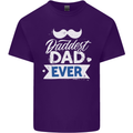 Fathers Day Daddest Dad Ever Mens Cotton T-Shirt Tee Top Purple