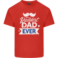 Fathers Day Daddest Dad Ever Mens Cotton T-Shirt Tee Top Red