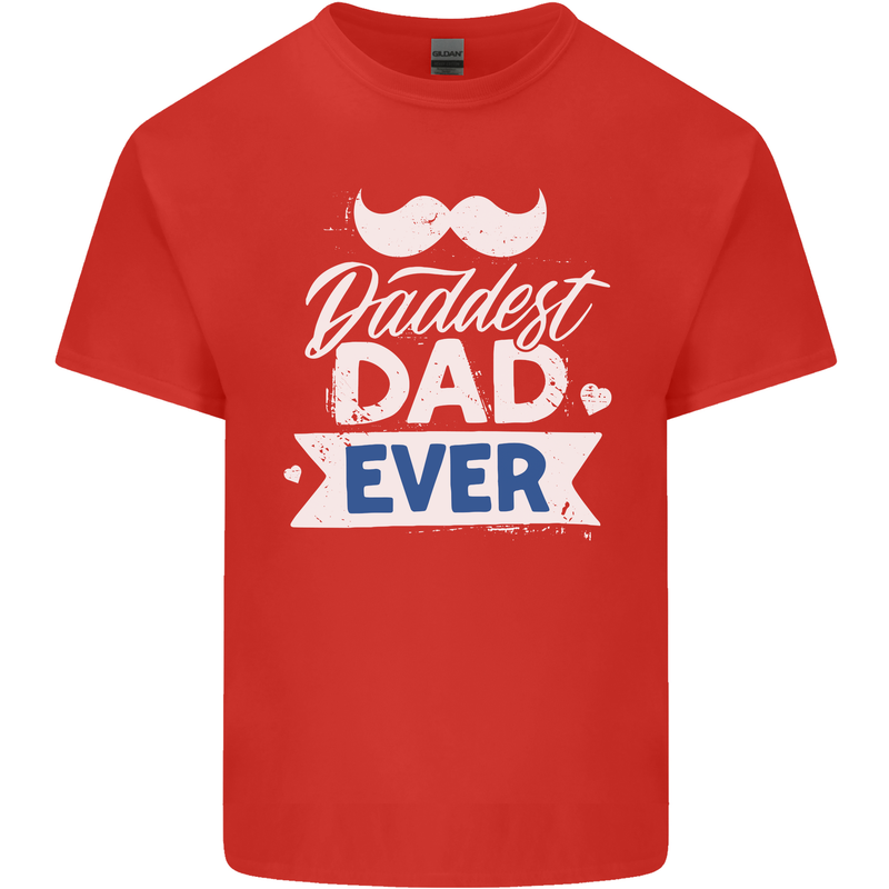 Fathers Day Daddest Dad Ever Mens Cotton T-Shirt Tee Top Red