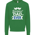 Fathers Day Daddest Dad Ever Mens Sweatshirt Jumper Irish Green