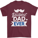 Fathers Day Daddest Dad Ever Mens T-Shirt 100% Cotton Maroon