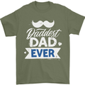 Fathers Day Daddest Dad Ever Mens T-Shirt 100% Cotton Military Green