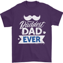 Fathers Day Daddest Dad Ever Mens T-Shirt 100% Cotton Purple