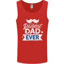 Fathers Day Daddest Dad Ever Mens Vest Tank Top Red