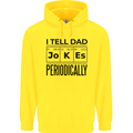 Fathers Day I Tell Dad Jokes Periodically Funny Childrens Kids Hoodie Yellow