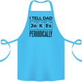 Fathers Day I Tell Dad Jokes Periodically Funny Cotton Apron 100% Organic Turquoise