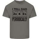 Fathers Day I Tell Dad Jokes Periodically Funny Kids T-Shirt Childrens Charcoal