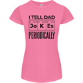 Fathers Day I Tell Dad Jokes Periodically Funny Womens Petite Cut T-Shirt Azalea