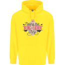 Fathers Day Nailing This Being a Father Dad Childrens Kids Hoodie Yellow