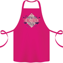 Fathers Day Nailing This Being a Father Dad Cotton Apron 100% Organic Pink