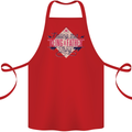 Fathers Day Nailing This Being a Father Dad Cotton Apron 100% Organic Red