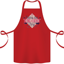 Fathers Day Nailing This Being a Father Dad Cotton Apron 100% Organic Red