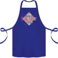 Fathers Day Nailing This Being a Father Dad Cotton Apron 100% Organic Royal Blue