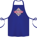 Fathers Day Nailing This Being a Father Dad Cotton Apron 100% Organic Royal Blue
