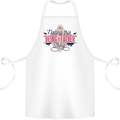 Fathers Day Nailing This Being a Father Dad Cotton Apron 100% Organic White
